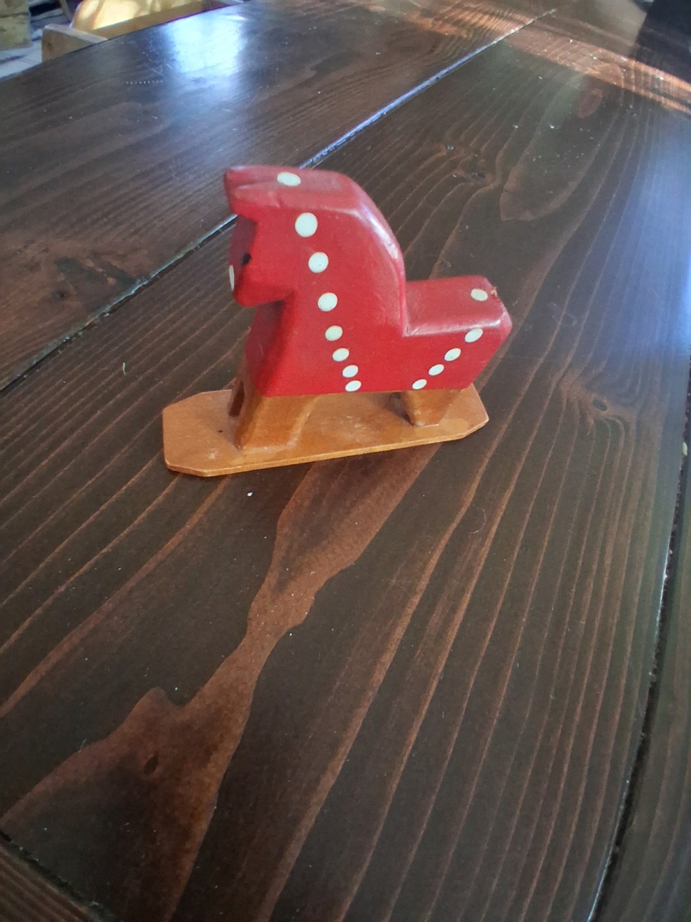 Vintage RARE handcarved wooden horse whistle Vtg Cottagecore